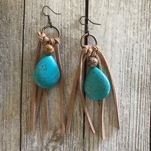 Turquoise Stone Earrings